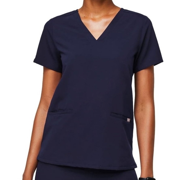 Figs Scrubs Casma Top Navy Blue Small Lot of TWO 2 FW1100 - Picture 1 of 9